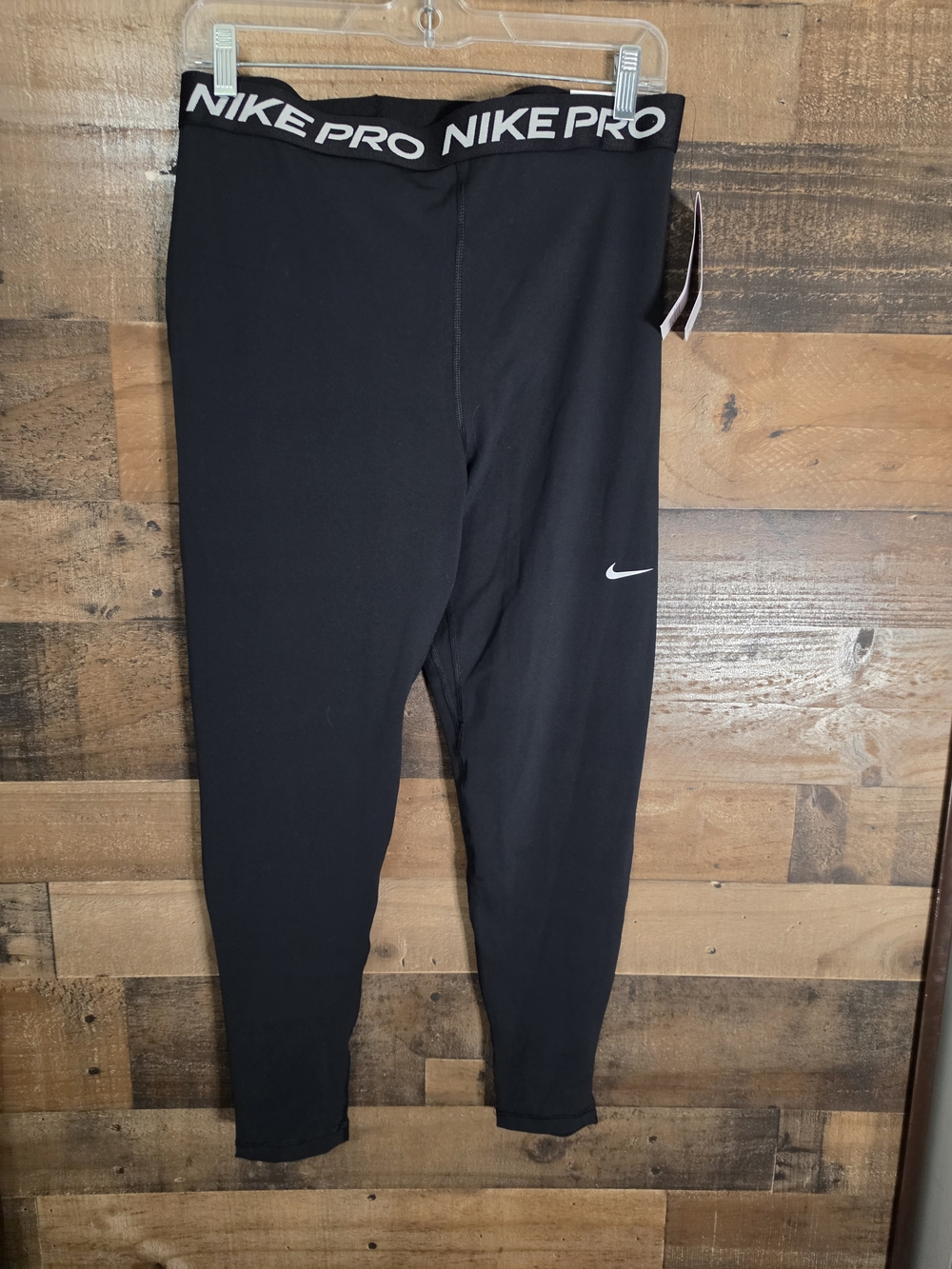 Nike Black Pro NWT Leggings with White Swoosh